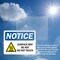Signmission Hot Surface Sign, 7 in H x 10 in W, Plastic, Surface May Be Hot Do Not Touch OS-2PACK-NS-P-710-L-18509 - alternate 2